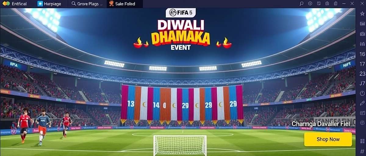 FIFA Mobile Winning Ways Diwali Event FIFA Mobile Winning Ways Diwali Dhamaka event with decorated stadium